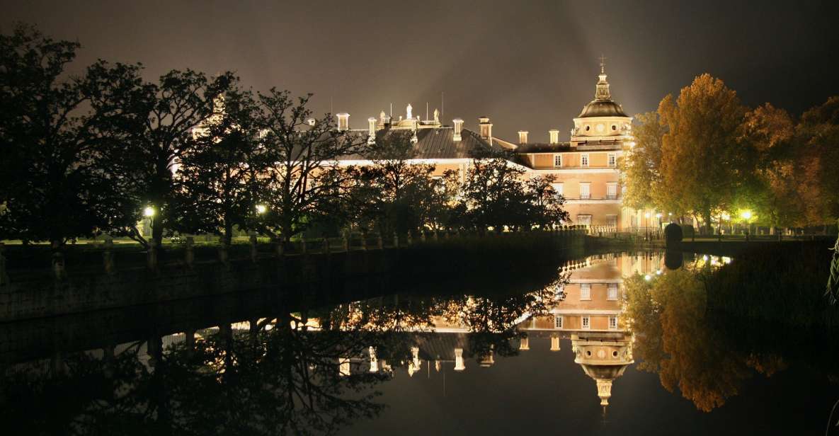 Aranjuez: Mystery and Legends Guided Nighttime Walking Tour - Plaza de Parejas and the Royal Palace Side View: Mutiny, Queens, and Conspiracies