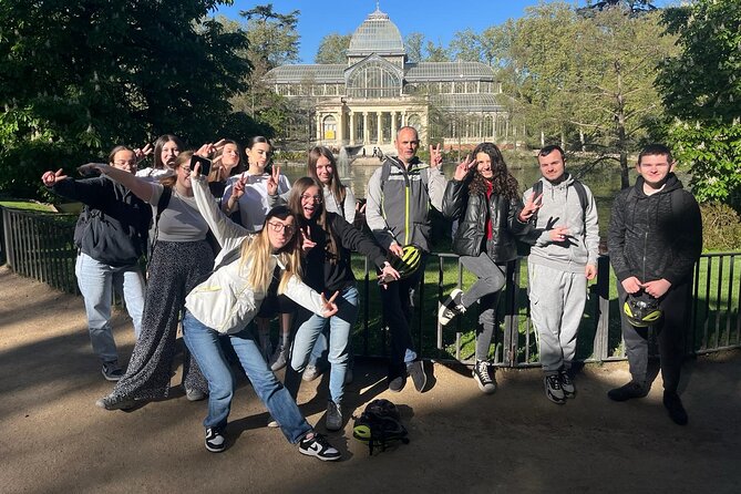 Ebike tour Madrid, green areas and panoramic views. 3 hours - Parque del Retiro: shaded paths, the Crystal Palace, and the lake