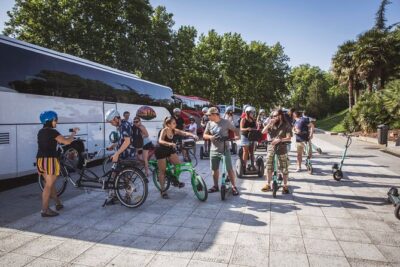 Essential Madrid Bike Tour (Small group, Semi private) - Meeting at Wonder Tours and getting ready to ride