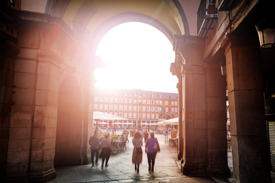 Essential Madrid: Walking Tour of the Historic Center - Plaza Mayor and Calle Cuchilleros: Madrid’s public square energy