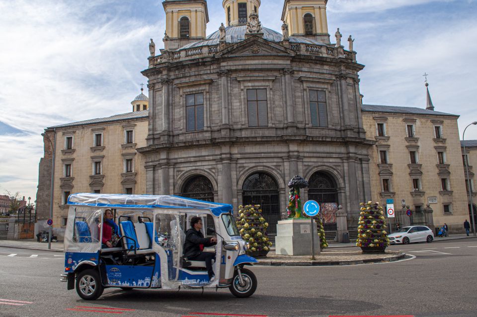 Explore Madrid’s Top Sights on an Electric Tuk-Tuk Tour - Royal Palace Area and Catedral de la Almudena Views
