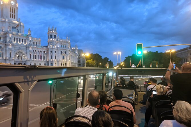 Madrid Big Bus Night Tour - Fuente de Neptuno and the museum corridor: Prado, Gardens, and Atocha