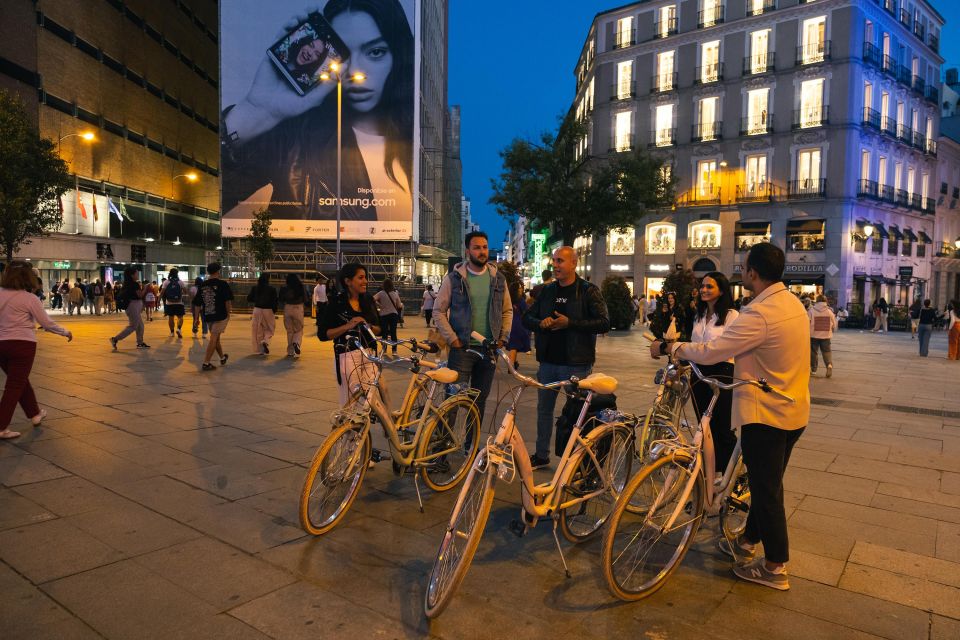 Madrid by Night: Vintage Bike Tour Highlights/Optional Tapas - The Route: From Las Letras to Plaza Mayor Under Night Lights