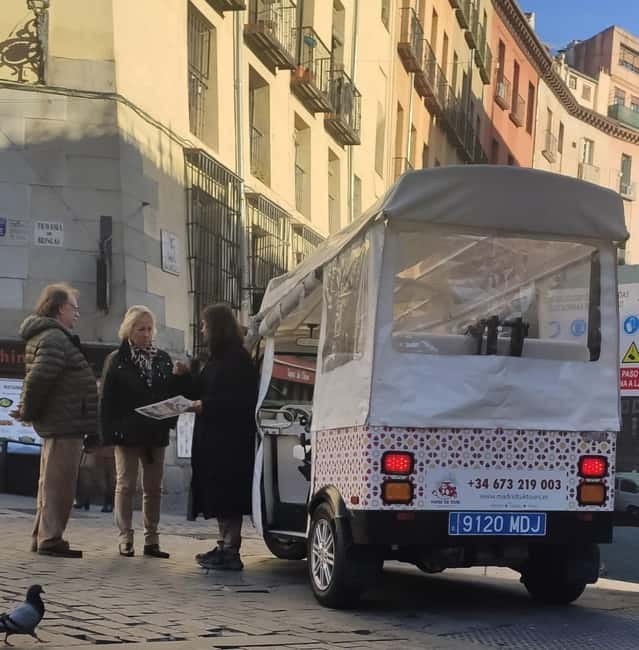 Madrid: City Tours - 6 seats private ecological tuk tuk - Finding your start point near Opera Metro