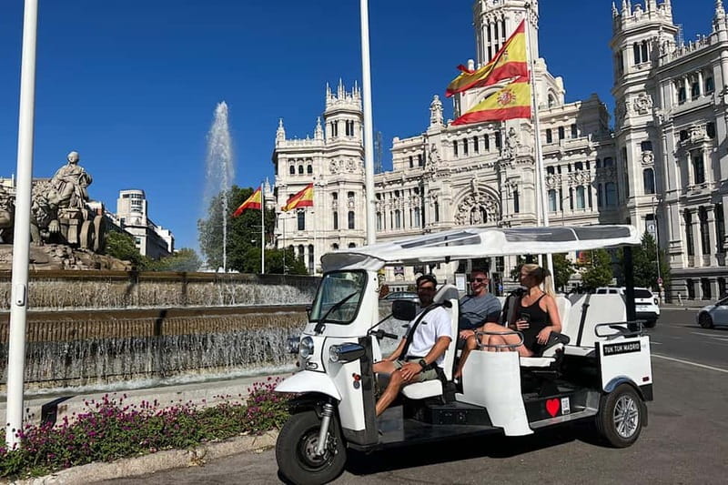 Madrid: Discover the City by Private Electric Tuk Tuk - Bank of Spain, Cibeles, and the Ride Back to Vergara