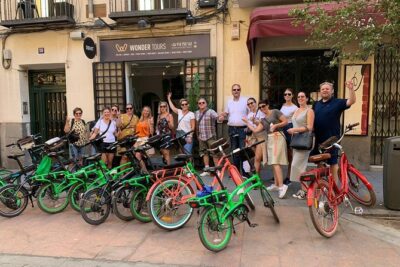Madrid Fun and Sightseeing Ebike Tour - Calle de las Huertas to Neptune: literature on the pavement and a football-city fountain