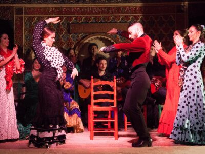 Madrid: Old Town Walking Tour and Flamenco Show - From Plaza de Isabel II toward Madrid’s royal landmarks