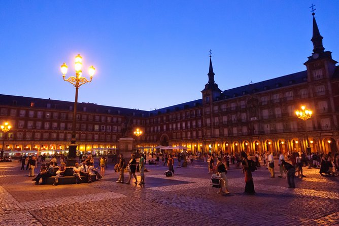 Madrid Private Night Walking Custom Tour with Tapa and a Drink - Plaza Mayor to Opera: the easiest way to read Madrid’s center