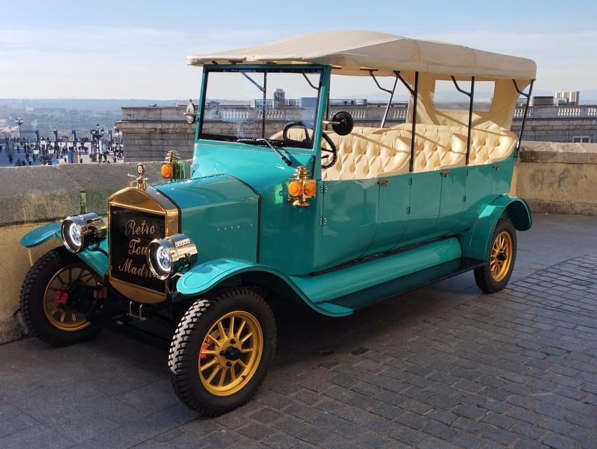 Madrid Retro Tour 120 min, old town, modern Madrid + surprise destination - Atocha, Prado, Los Jerónimos, and Retiro Park: big sights with a practical rhythm