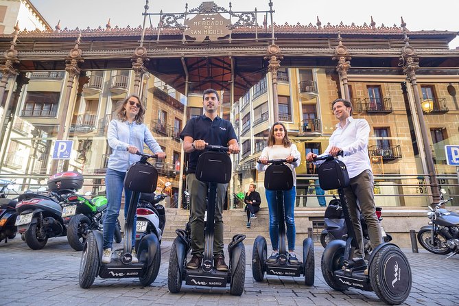 Madrid Segway Fun Tour: Old Town Highlights - Getting Oriented: Plaza de San Miguel and Barrio de las Letras