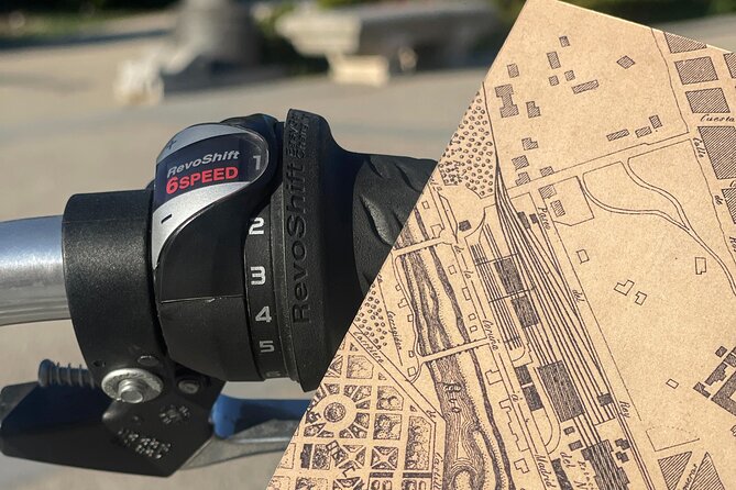 Madrid : Vintage Bikes Rentals with Old Map - 1800 Map of Madrid: The Best Feature for Curious Walkers