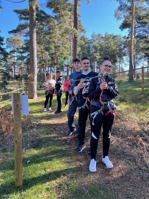 Madrid: Zip line circuits high in the trees - What to Bring: Comfortable Shoes and Realistic Expectations