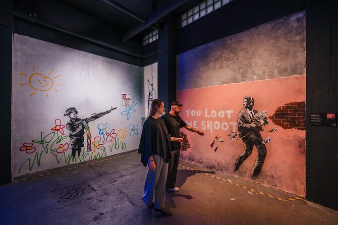 Museo Banksy Madrid Admission Ticket - The concrete canvas experience and room design that keeps it moving
