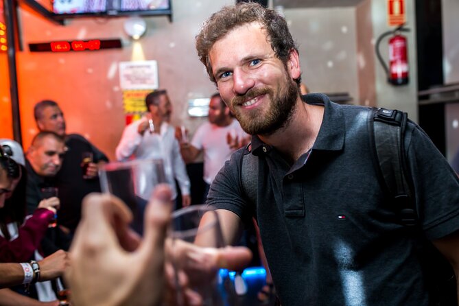 Nightlife Tour Drinks Tapas and Party Experience in Madrid - Meeting point and pacing: 3 hours, four main legs
