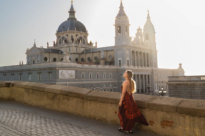 Photographic tour of Madrid with a professional photographer - Almudena Cathedral Viewpoint and the Royal Palace Backdrop