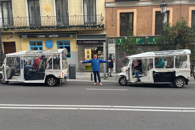 Private Panoramic Tuk Tuk Tour in Madrid - Stop 1: Plaza Mayor area and Madrid de los Austrias vibes