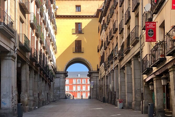 Private Walking Tour to Royal Palace and Old Town of Madrid - Plaza Mayor: main square, meeting point, and hidden side streets