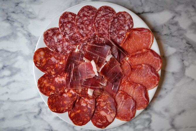 Tasting of Iberian Hams with Wine or Cava Pairing - The heart of it: tasting three Iberian ham types (and learning the labels)