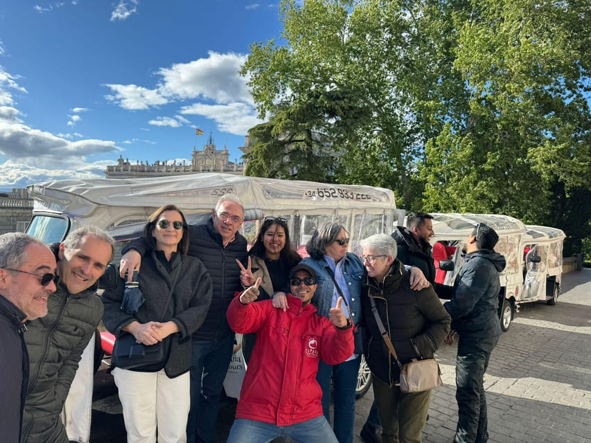 Tuk Tuk Tour with Wine Test in Madrid - Rain or Shine: The Weather Plan You Should Have