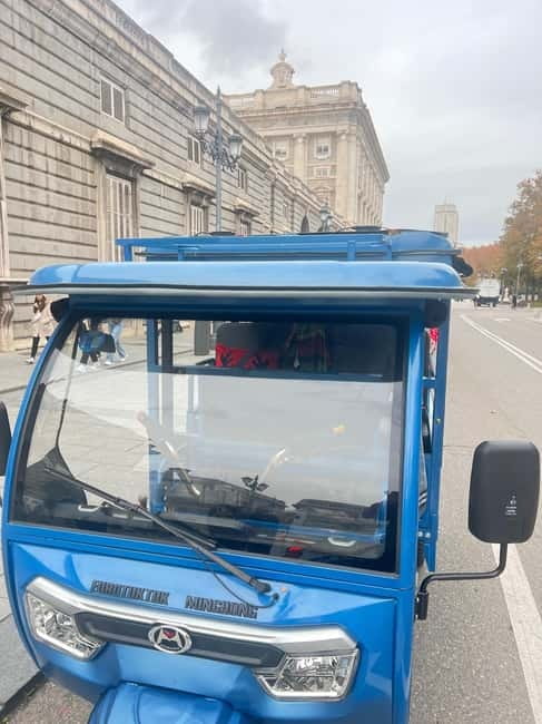 Tuktuk historical tour of Madrid 1 Hr in a fun and original way - Pickup in Centro and meeting points that save you time
